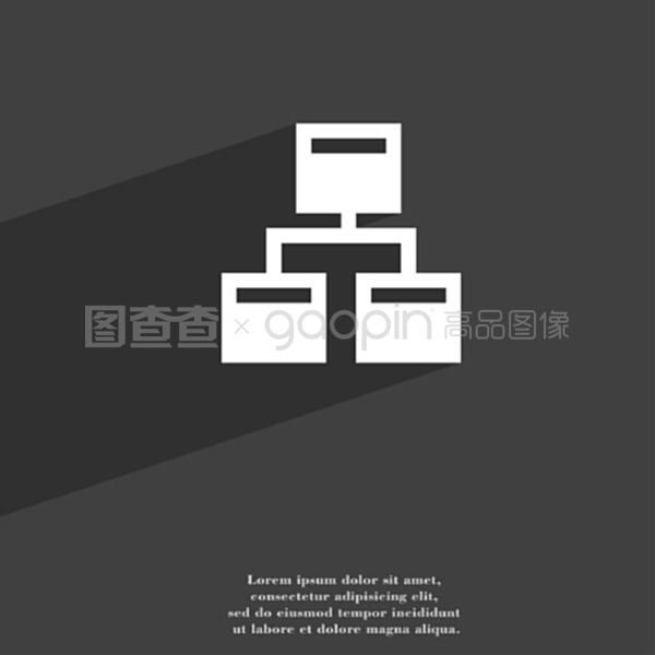 平面設計的現代網頁美學 本地網絡圖標、長陰影與空間藝術的融合